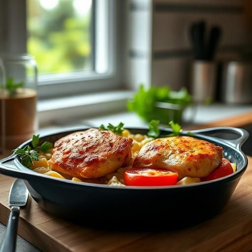 Baked Chicken and Tomato Feta Casserole