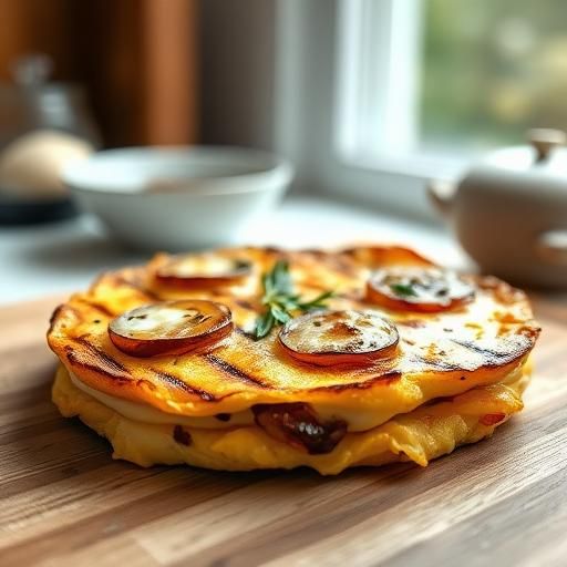 Grilled Onion and Egg Frittata