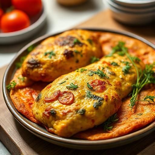 Baked Chicken and Tomato Frittata
