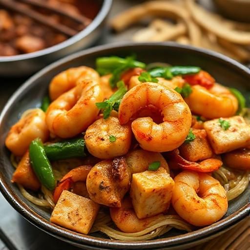 Shrimp and Tofu Stir Fry