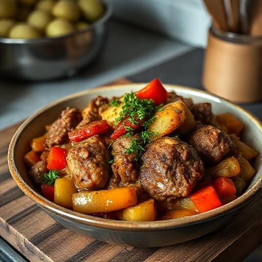 Braised Pork and Vegetable Casserole