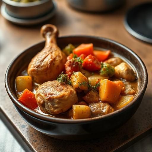 Braised Chicken and Vegetable Stew