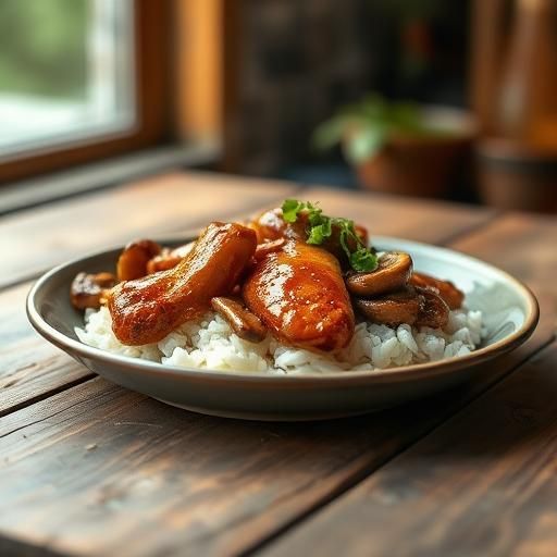Japanese Chicken and Mushroom Teriyaki