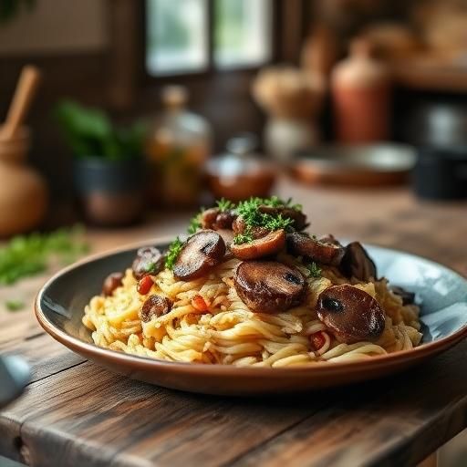 Tuscan Beef and Mushroom Risotto