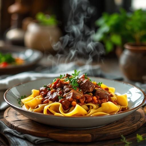 Braised Short Rib Ragu with Pappardelle
