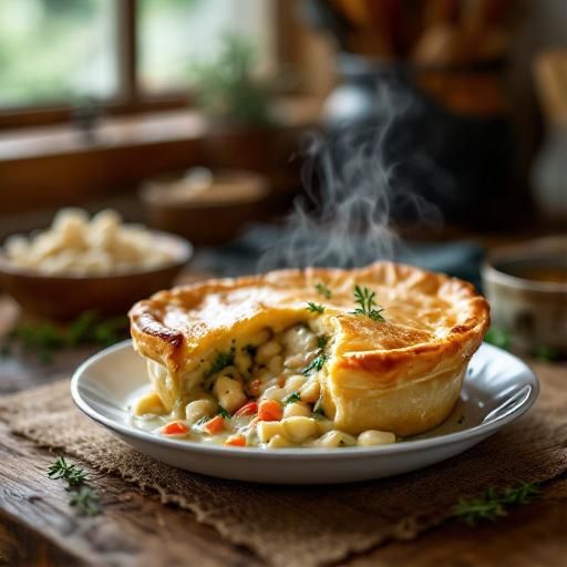 American Comfort Chicken Pot Pie with Crispy Phyllo Crust