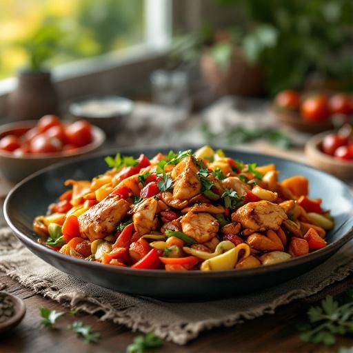 Spicy Chicken and Vegetable Stir-Fry