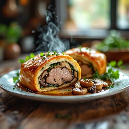 Savory Pork & Mushroom Wellington