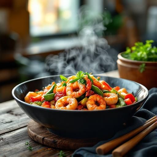 Spicy Shrimp and Vegetable Stir-Fry