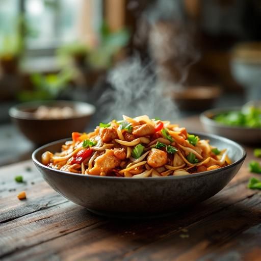Spicy Chicken & Onion Stir-Fry