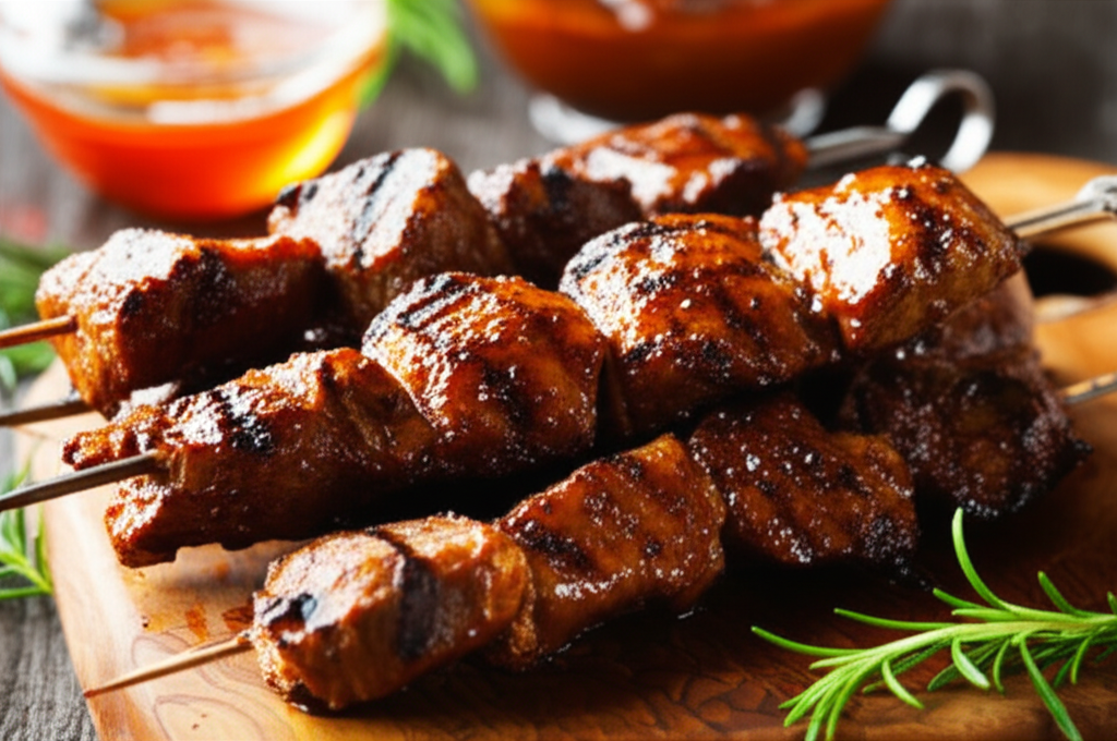 Fiery Grilled Beef Skewers with Smoky Spice