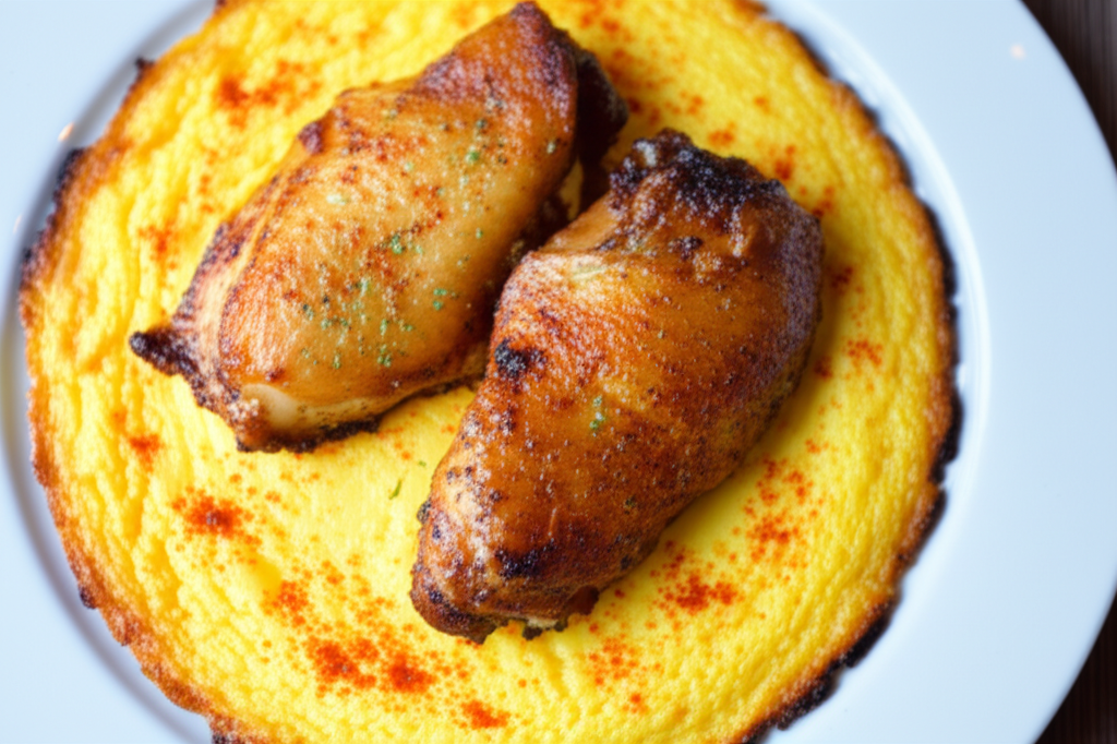 Baked Chicken and Egg Custard with Aromatic Spices