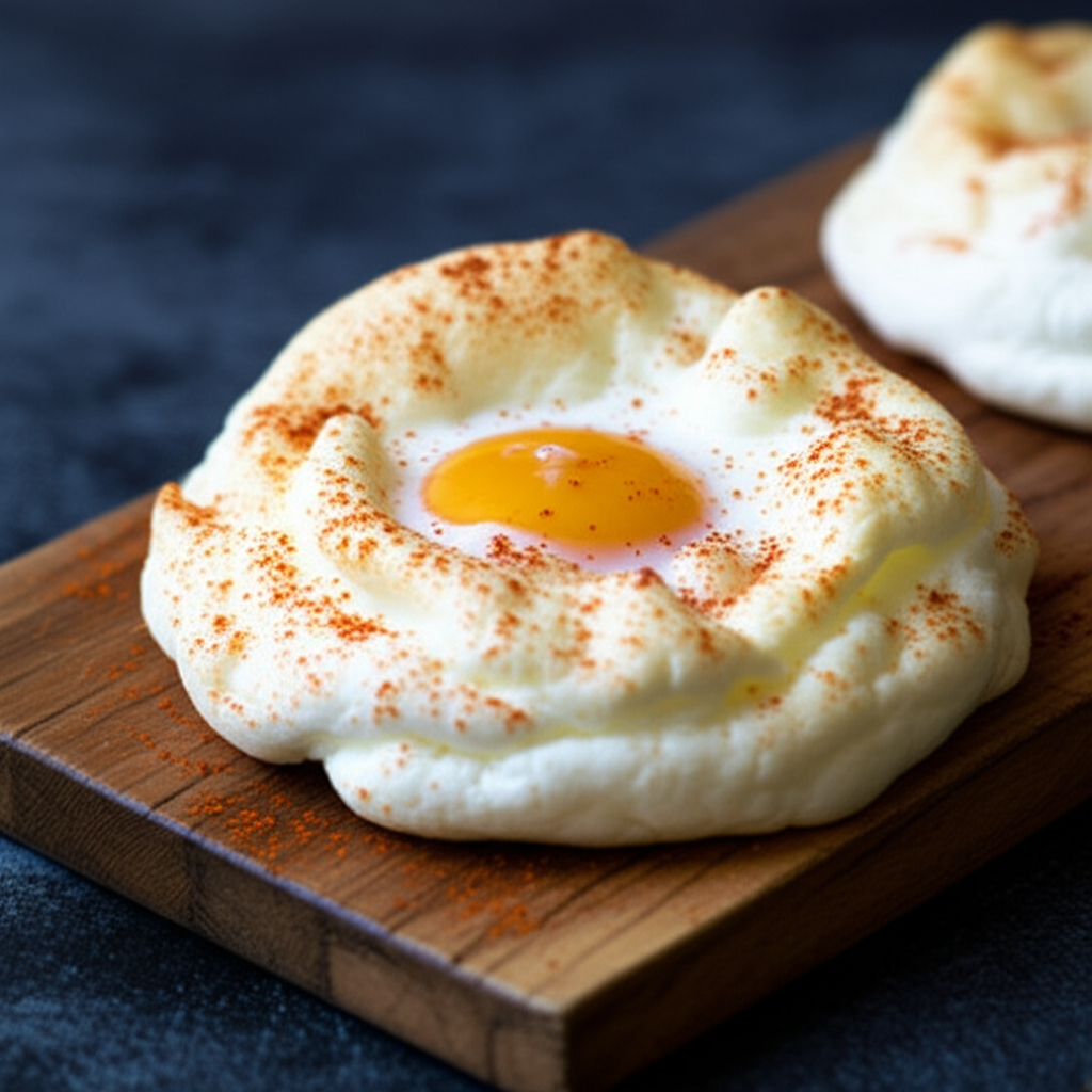 Cloud Eggs with Smoked Paprika Dust