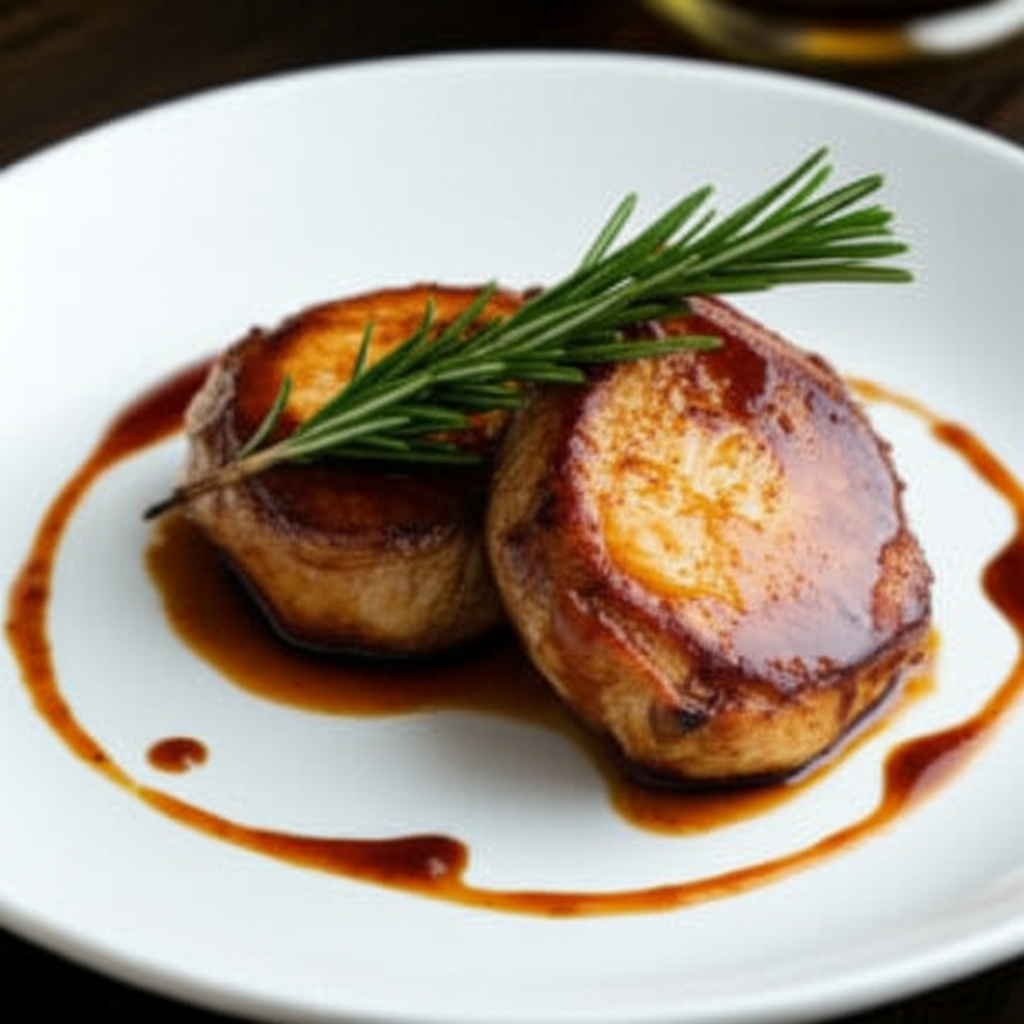 Pan Seared Pork Medallions with a Rich Jus