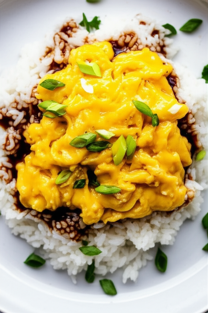 Umami Soy Glazed Rice with Scrambled Eggs