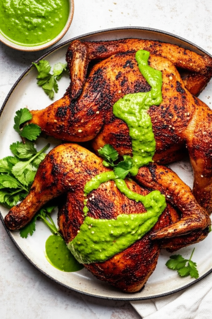 Peruvian Aji Verde Roasted Chicken