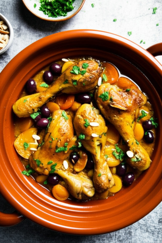 Slow-Cooked Moroccan Chicken Tagine