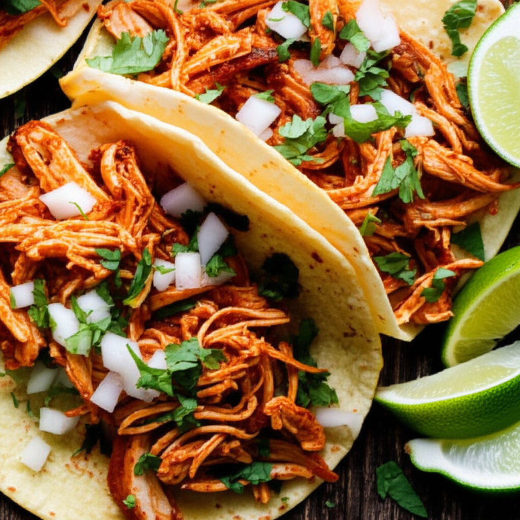 Smoky Chipotle Chicken Tinga Tacos