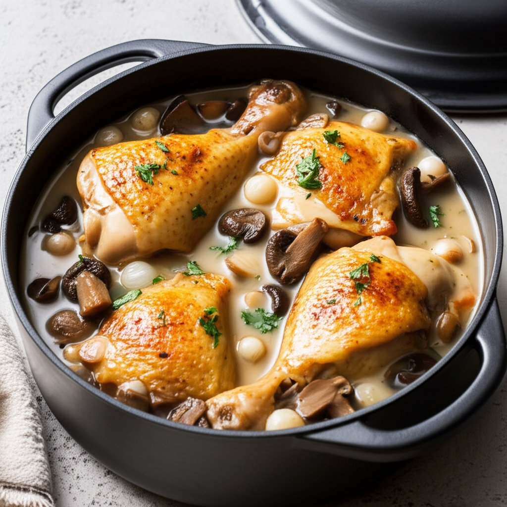 Classic Coq au Vin Blanc