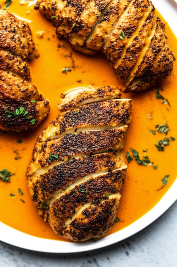 Tuscan Herb Pan-Seared Chicken with Creamy Sun-Dried Tomato Sauce