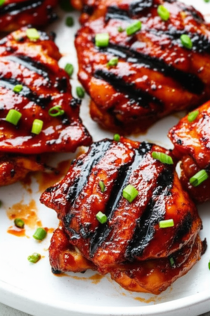Gochujang Glazed Grilled Chicken Thighs
