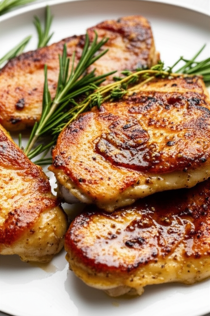 Pan Seared Chicken with Savory Pan Drippings
