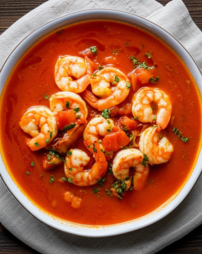 Fragrant Saffron Shrimp and Tomato Stew