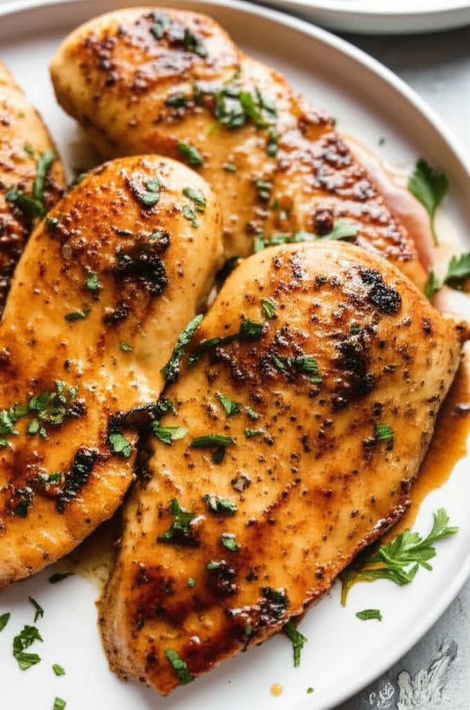 Golden Pan-Seared Chicken with Aromatic Pan Sauce