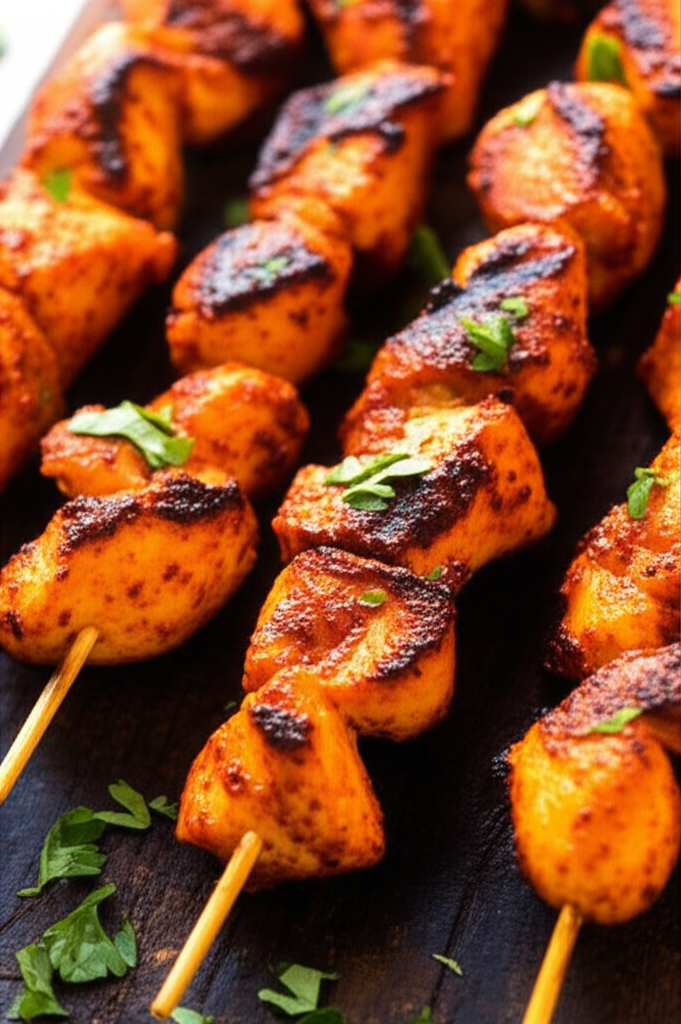 Fiery Paprika Chicken Skewers