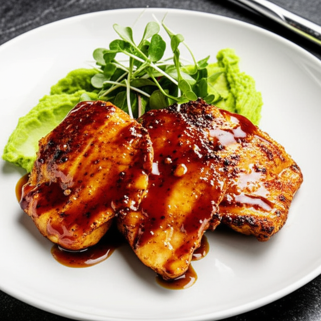 Cayenne-Kissed Pan-Seared Chicken with Umami Glaze