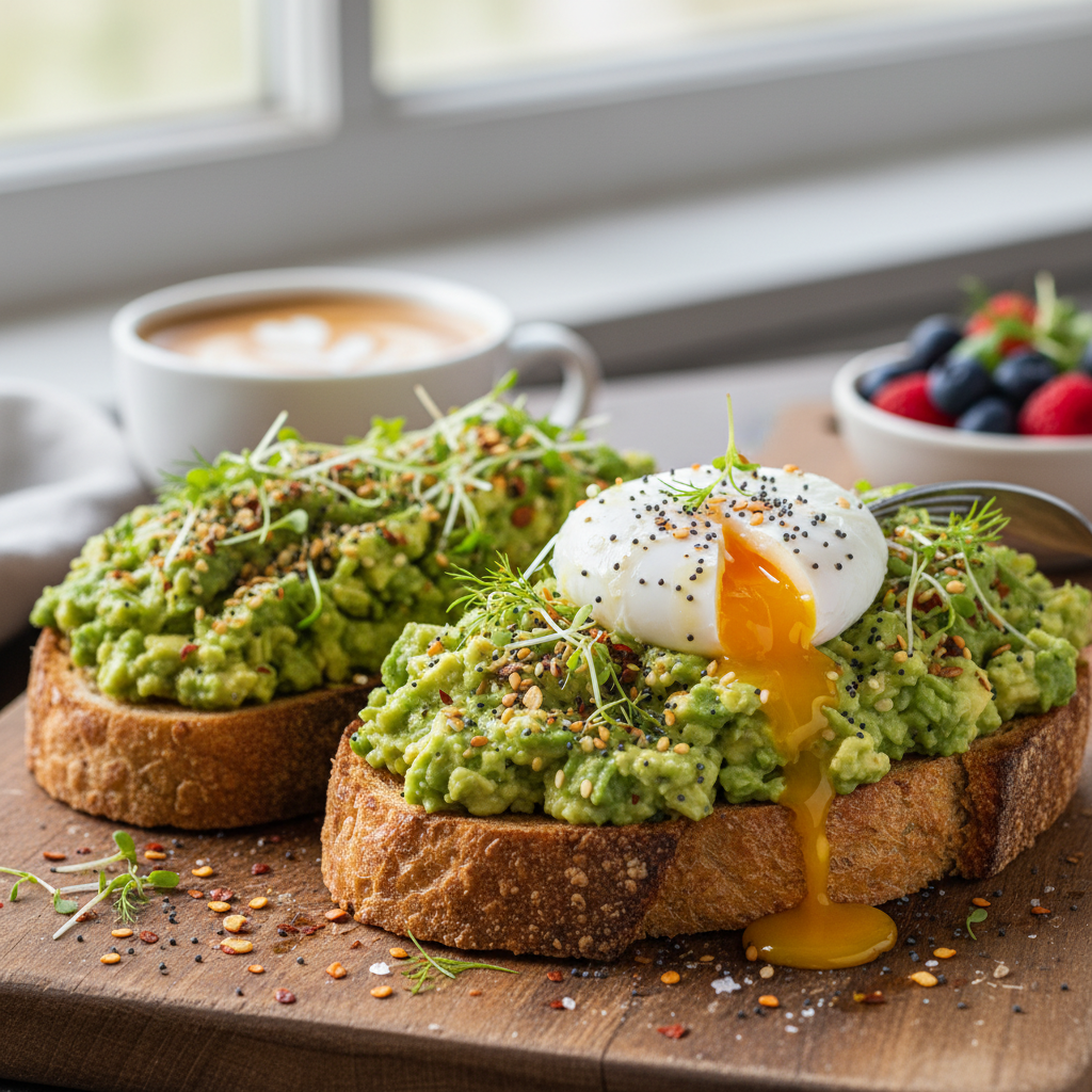 Avocado Toast with Everything Bagel Seasoning