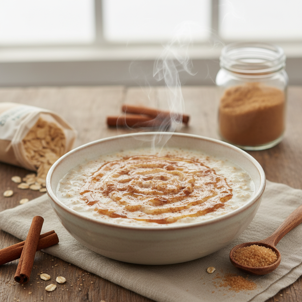 Quick Oatmeal with Brown Sugar and Cinnamon