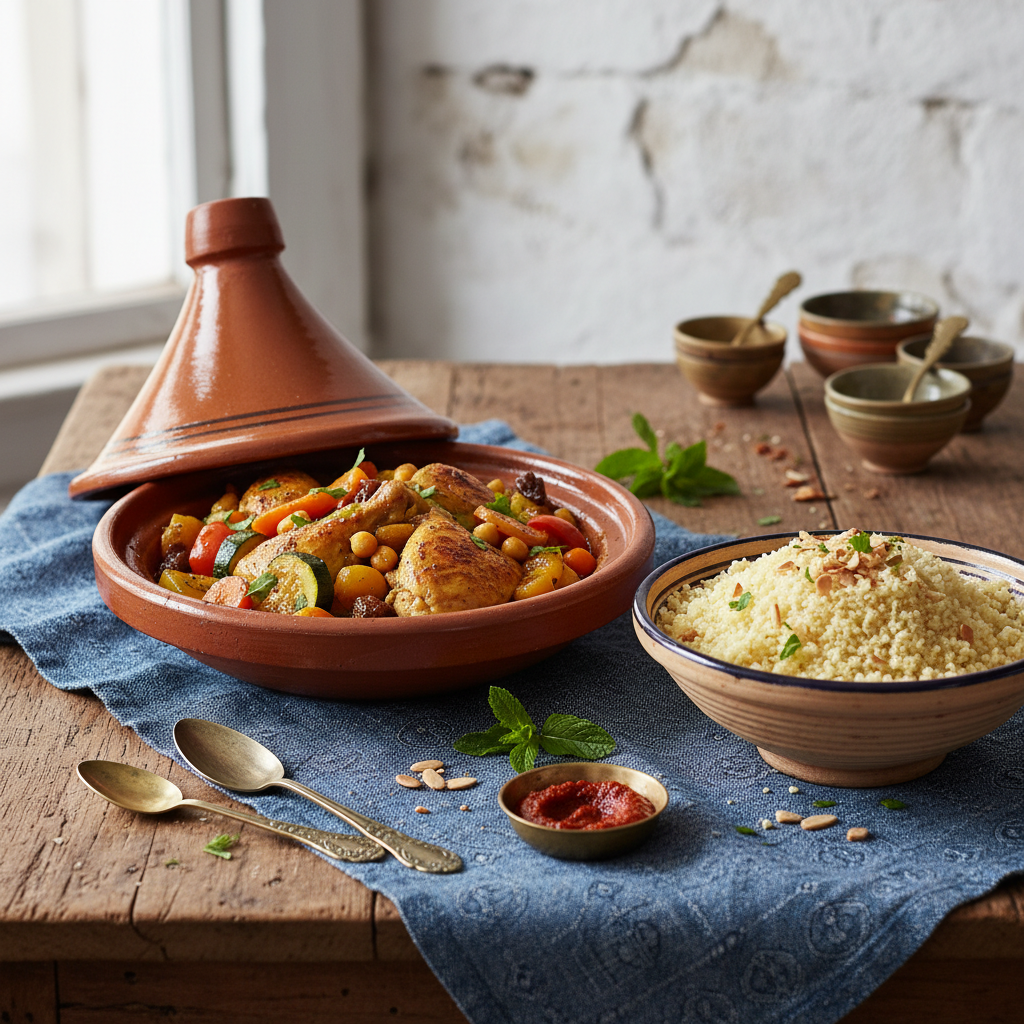 Chicken and Vegetable Tagine with Couscous