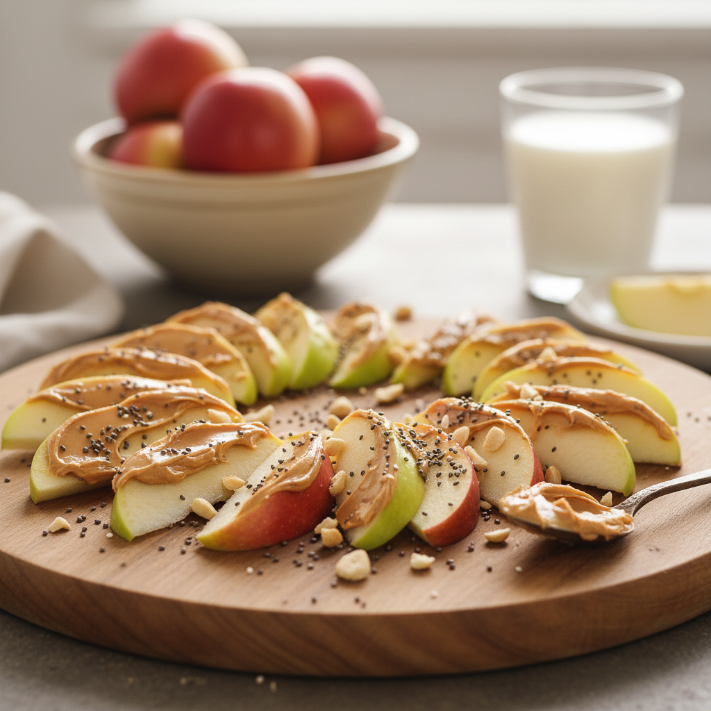 Apple Slices with Peanut Butter