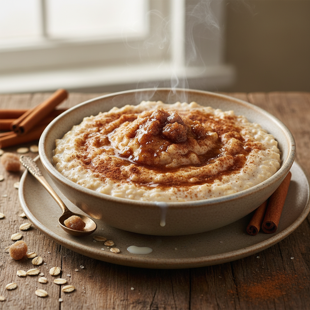 Classic Oatmeal with Brown Sugar and Cinnamon