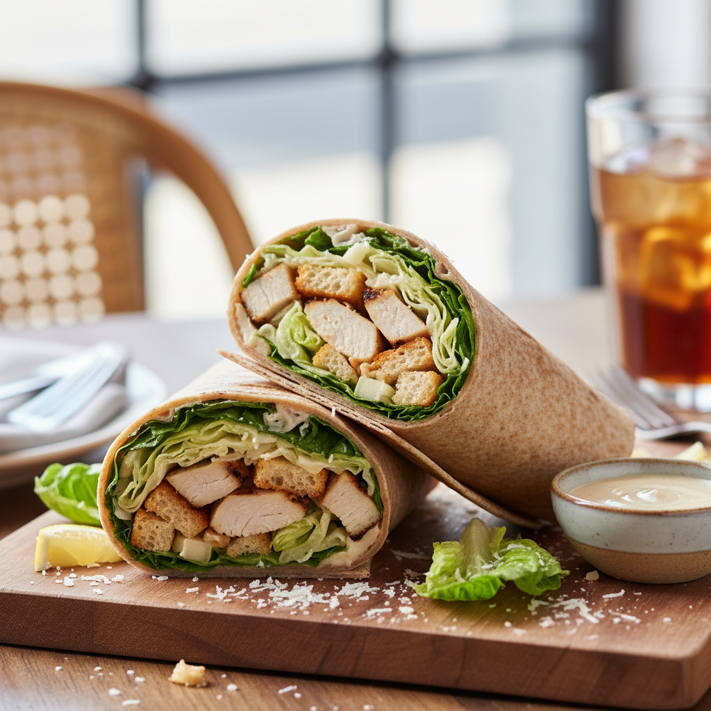 Chicken Caesar Salad Wrap