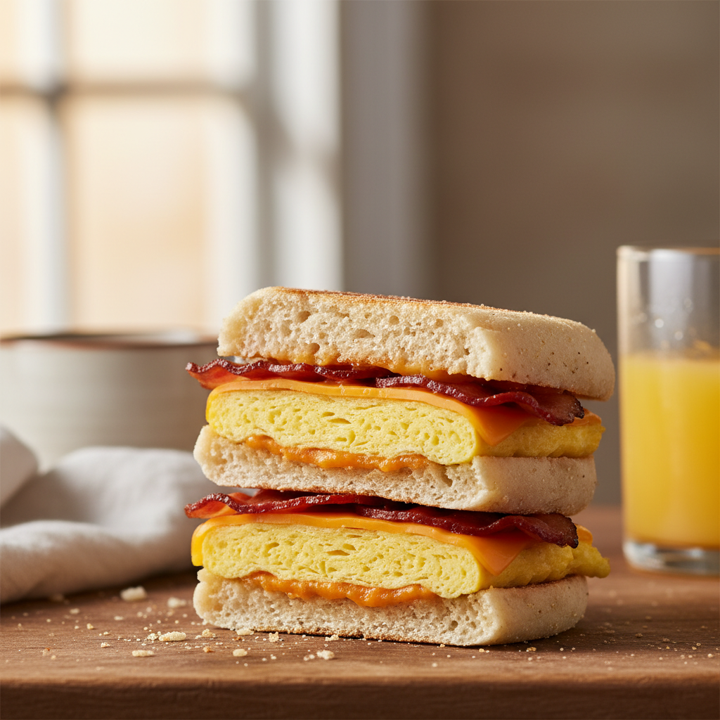 Speedy Cheese and Egg Breakfast Sandwich
