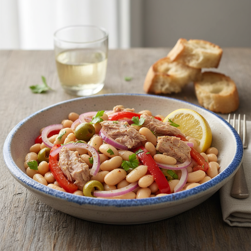 Spanish Tuna and White Bean Salad