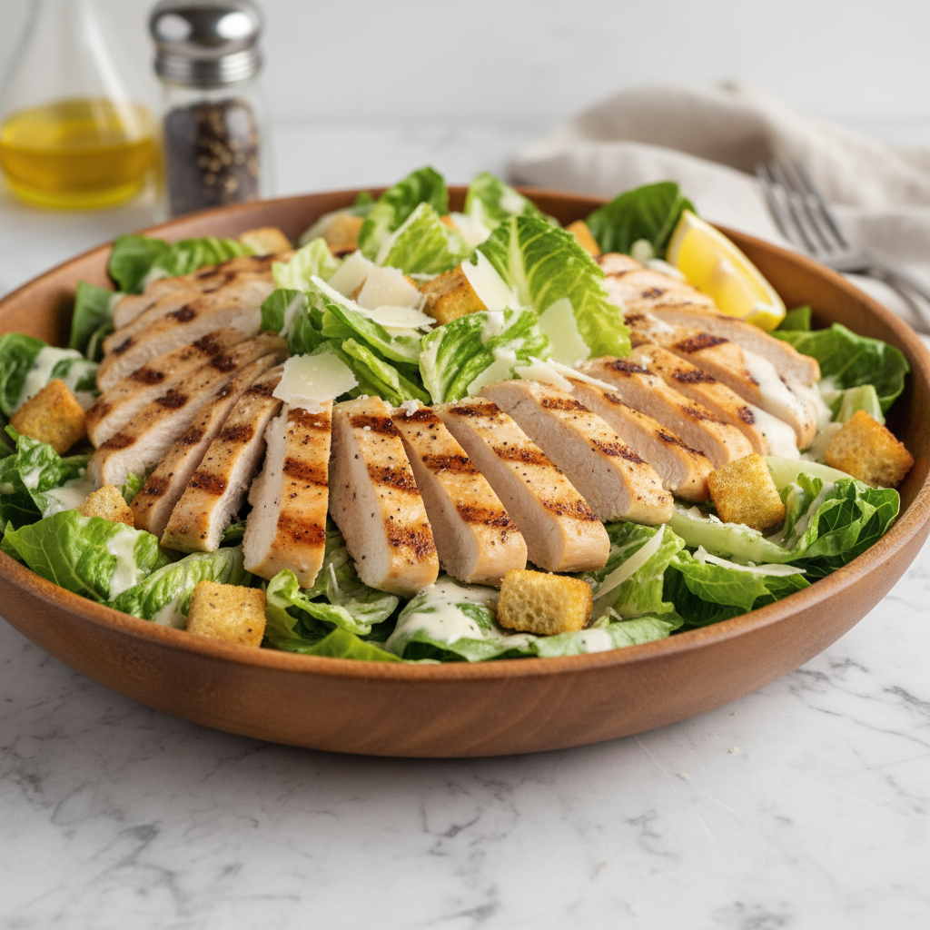 Simple Chicken Caesar Salad
