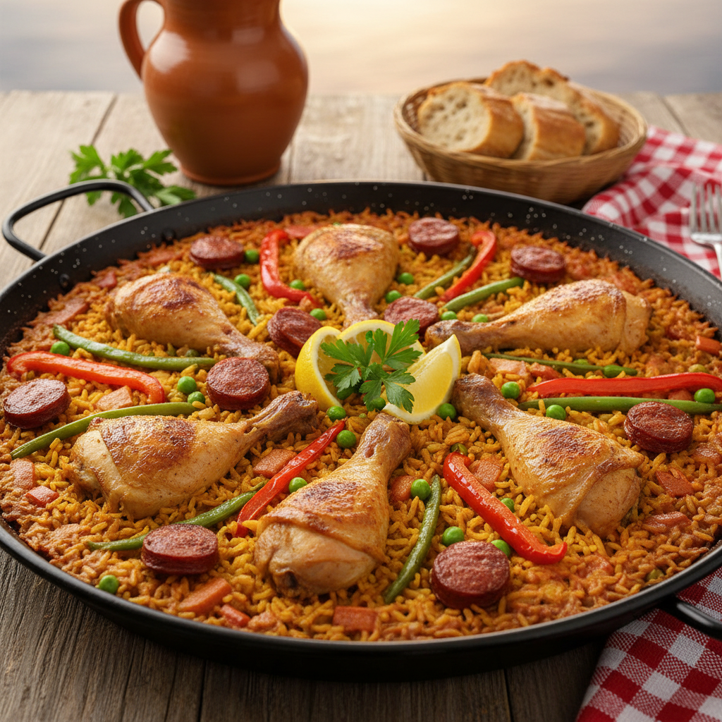 Spanish Chicken and Chorizo Paella