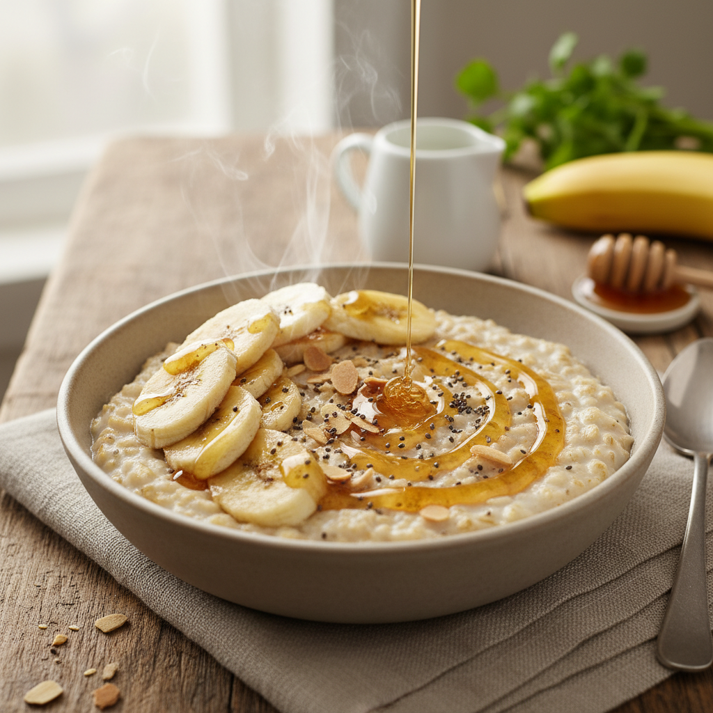 Speedy Banana and Honey Oatmeal