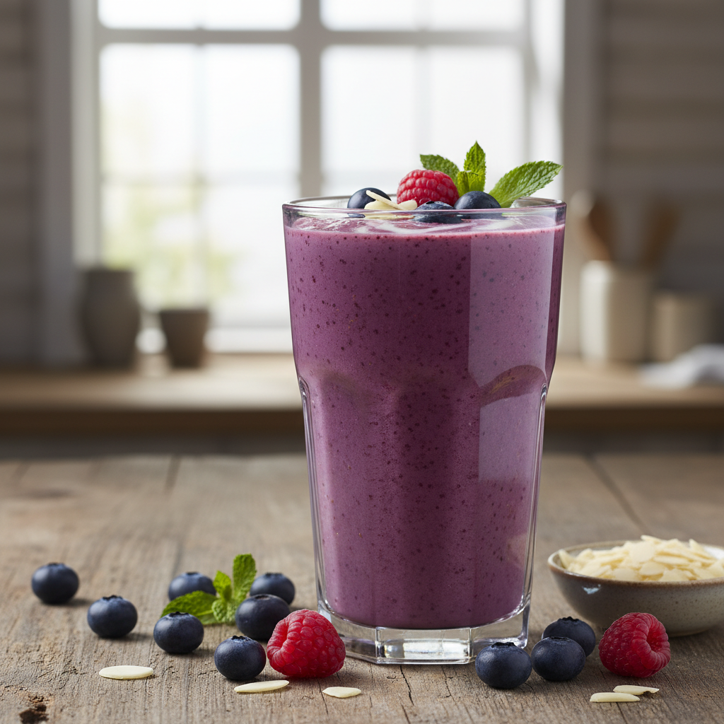Berry Smoothie with Almond Milk