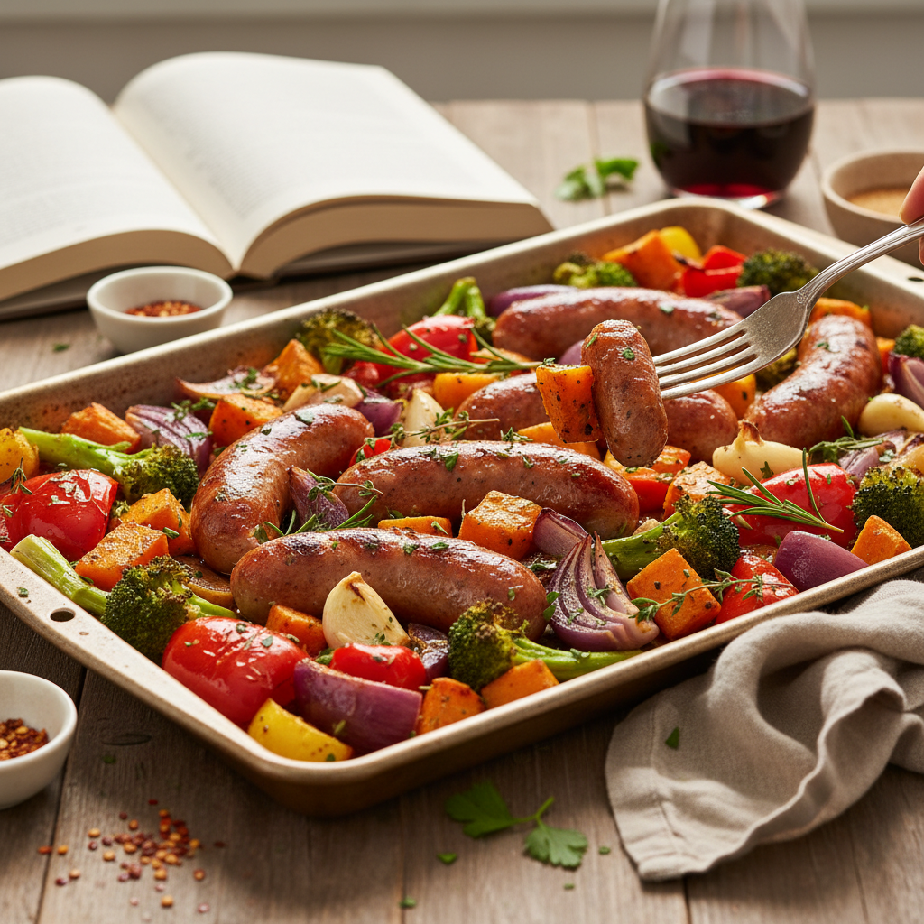 Sheet Pan Sausage and Roasted Vegetables