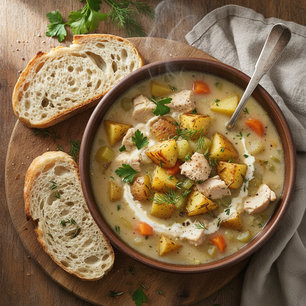 Hearty Chicken and Potato Soup