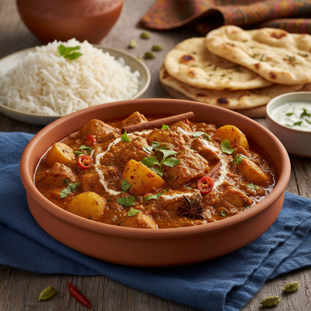 Indian-Spiced Chicken and Potato Curry