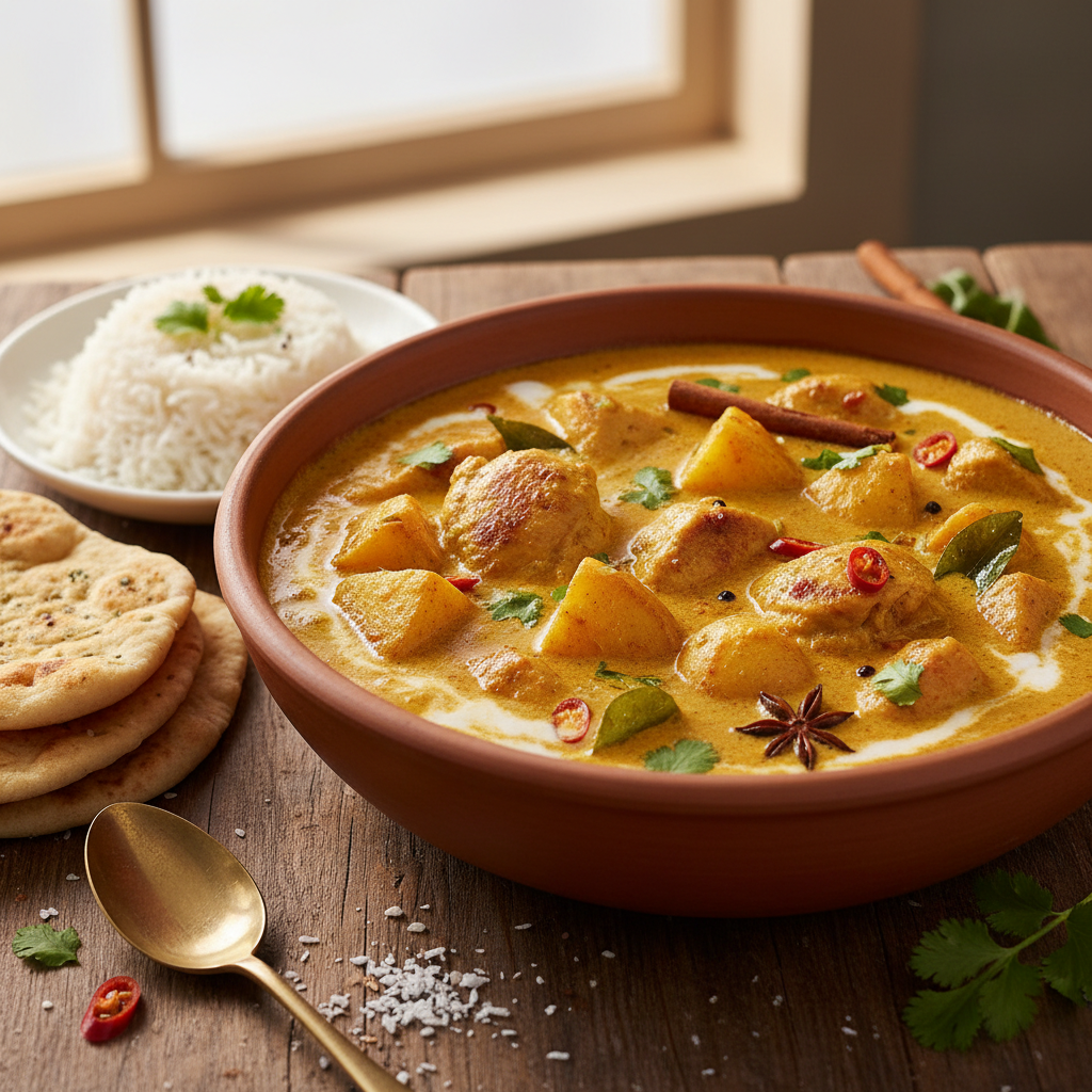 Chicken and Potato Curry with Coconut Milk