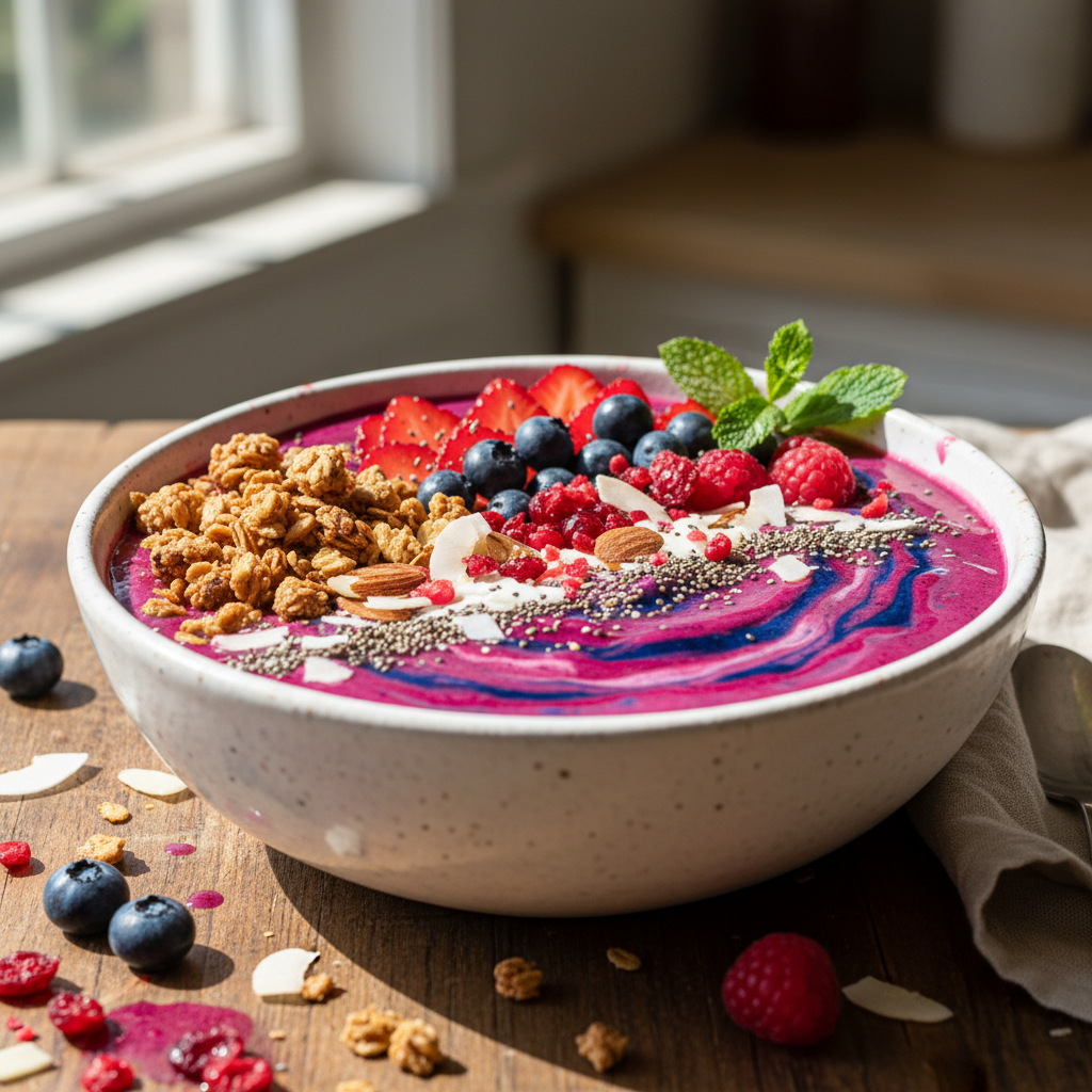 Quick Berry Blast Smoothie Bowl