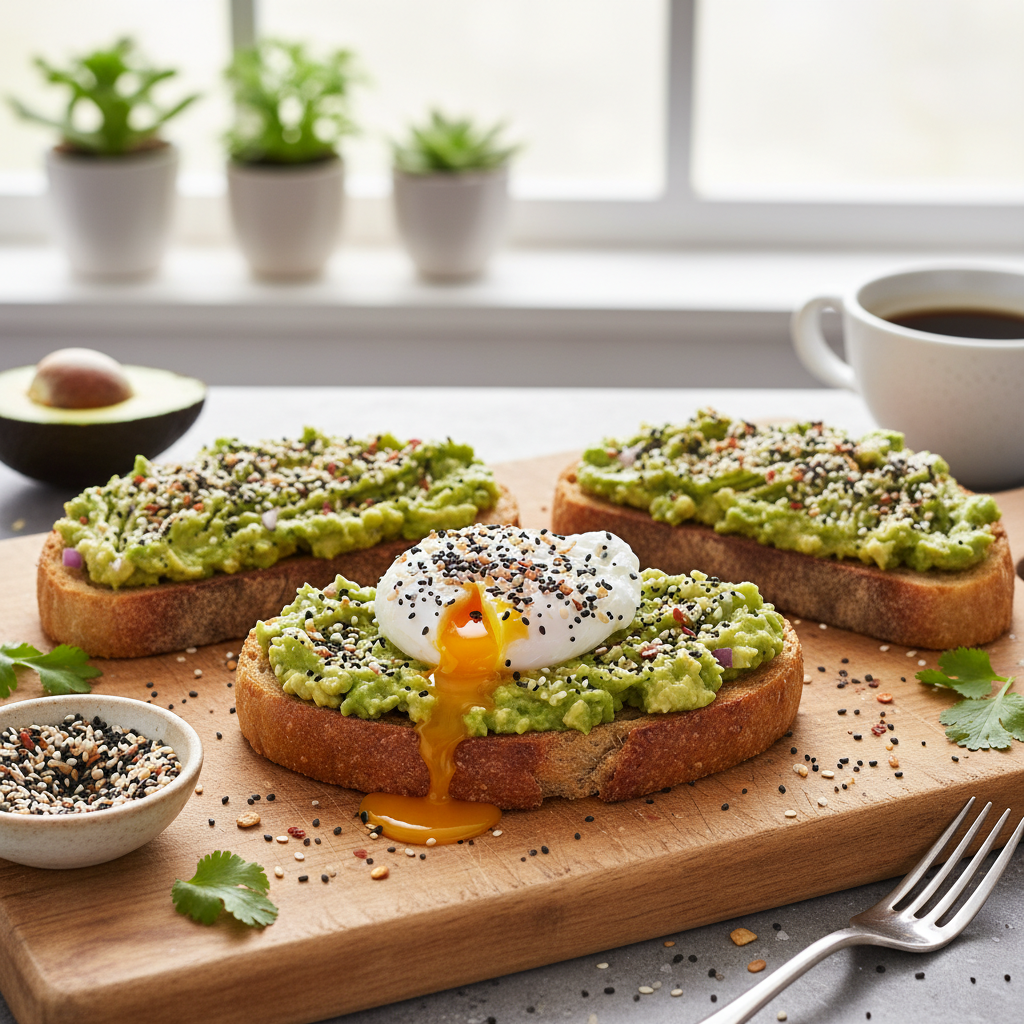 Speedy Avocado Toast with Everything Bagel Seasoning
