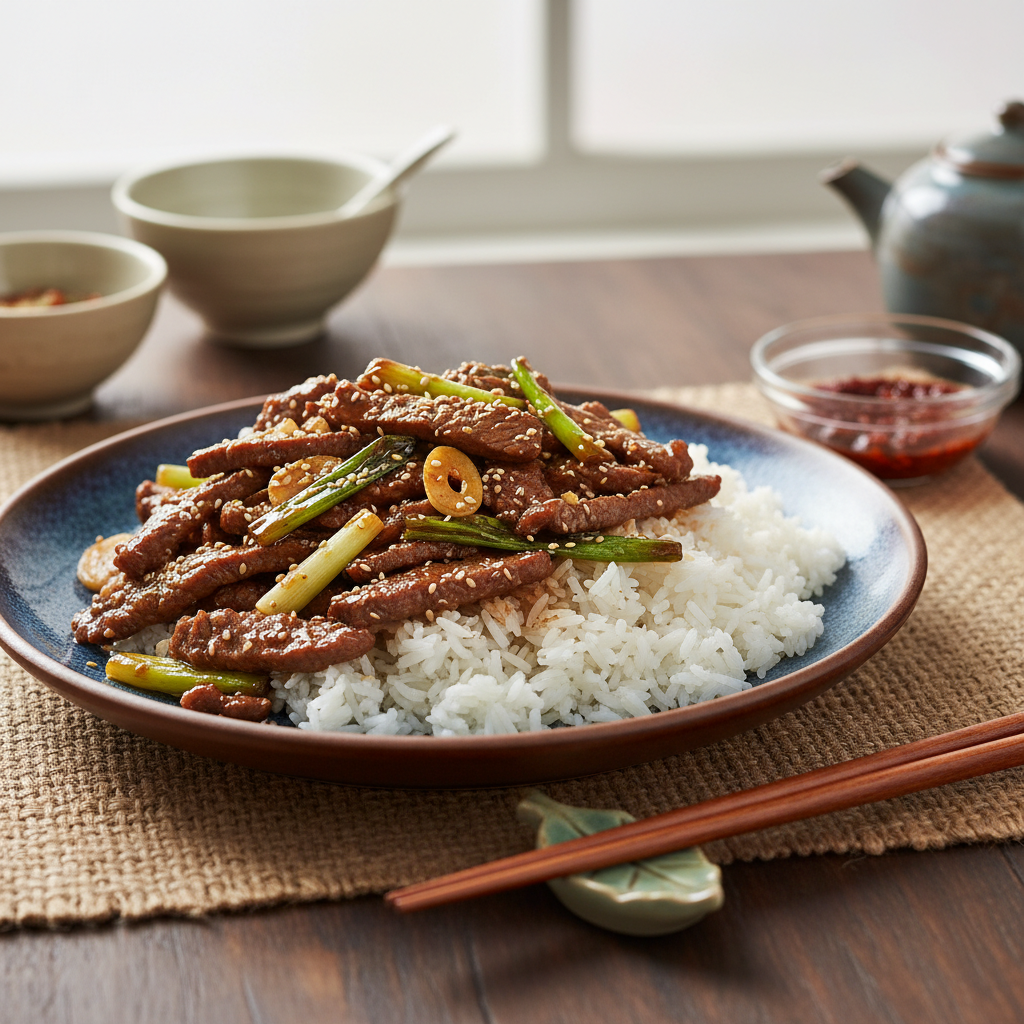 Authentic Mongolian Beef