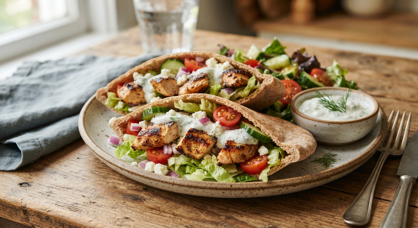 Chicken Breast and Veggie Pita Pockets